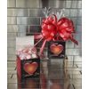 Valentines Day Starlight Peppermint Candy Gift Box-Basket Wrapped & Red Bow