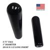 2 Each 3/8-16  3 3/4" Long X 1" Tapered Handle Post Knob Steel Threaded Insert