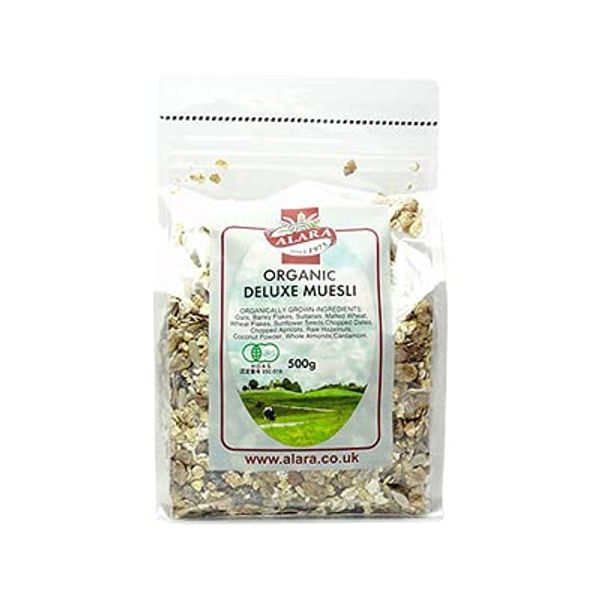 Alara Organic Deluxe Muesli, 17.6 oz (500 g) x 12 Bags