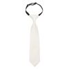 DQT Plain Twill Elasticated Wedding Tie For Boys - Pearled Ivory