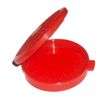 Tupperware Mini Clamshell Pill Keeper Round Pocket Container, Red