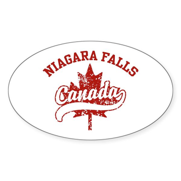 CafePress Niagara Falls Canada Oval Car Bumper Sticker