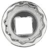 SK Tools USA 1/2" Drive, 25MM, 12 Point, Deep Chrome Socket | 48025