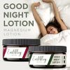 Earthley Wellness, Good Night Lotion, Magnesium Lotion, Apricot Oil, Shea Butter, Mango Butter, Candelilla Wax, Lavender Essential Oil, Vegan (Regular, 8oz)