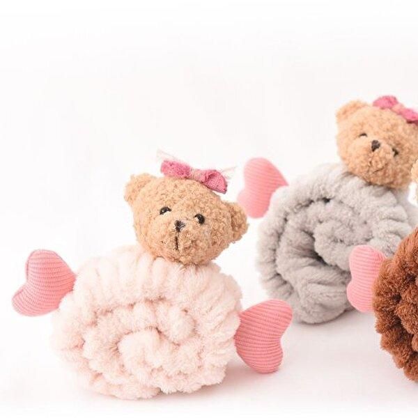 Heart Ribbon Teddy Bear Hairband Washing Band 6Colors_W99AB75