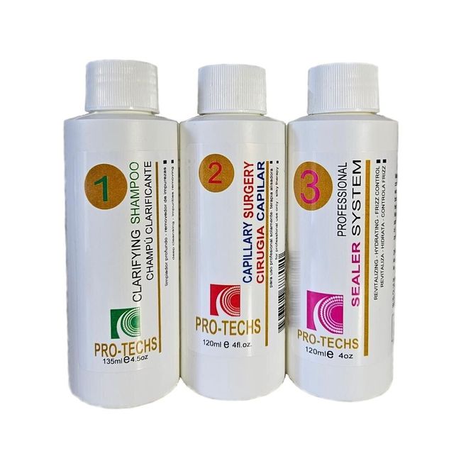 PRO-TECHS Hair Surgery - Cirugia Capilar - For All Type of Hair- Kit 12 oz.