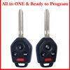 2 for 2012 2013 2014 2015 2016 2017 Subaru Impreza Keyless Entry Remote Key Fob