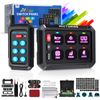Wireless Remote Control Switch Panel, 6 Gang ON/OFF LED Touch Switch Circuit Box