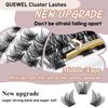 Individual Lashes QUEWEL DIY Cluster Lashes Individual Eyelashes C Curl Eyelashes Individual Volume False Eyelashes Soft & Light Segmented Eyelashes For Makeup Home Use(Honey01-C-MIX8-16mm)