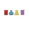 Struts Mad Scientist Assorted Mini Lab Beakers Pack 4 Halloween Plastic Shot Glasses