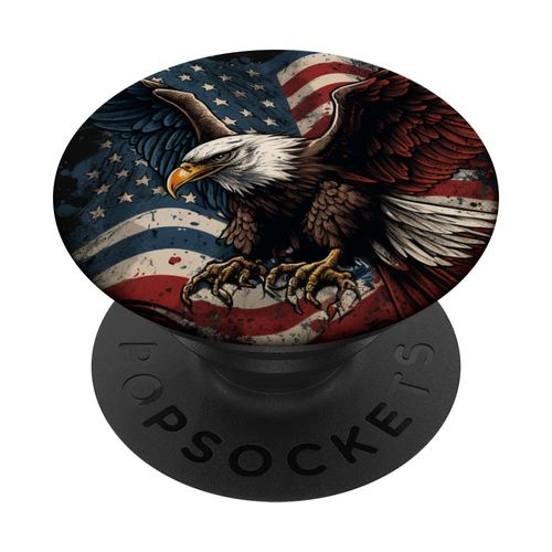 American Eagle Patriotic American Flag PopSockets Adhesive PopGrip