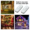 4 Pcs Torpedo Inline Switch, 250V 6A, Small, Bipolar, for 2 or 3 Core Cable, White