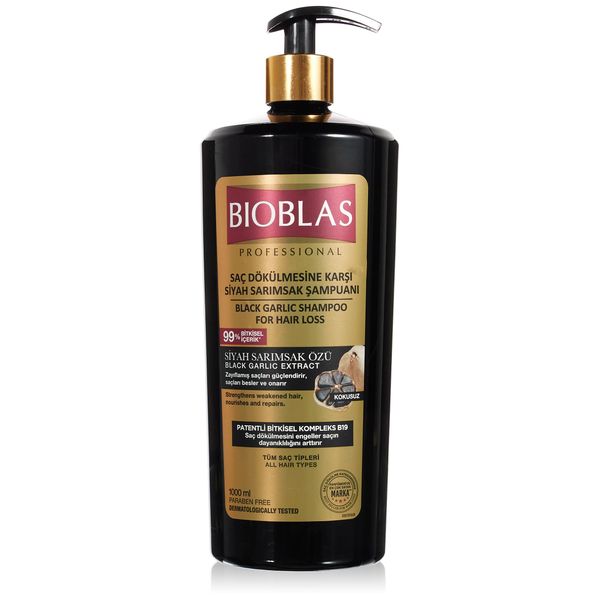 BIOBLAS Anti-Haarausfall-Shampoo mit schwarzem Knoblauch, 1000 ml