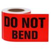 Hybsk 3x5 inch Do Not Bend Warning Stickers Adhesive Label 100 Per Roll