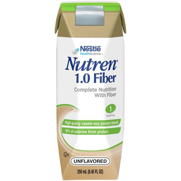 Nutren 1.0 Fiber Complete Nutrition, Vanilla, 8.45 Ounce (Pack of 24)