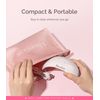 MelodySusie Portable UV LED Nail Lamp for Semi Cured Gel Nail Strips, Art04 6W Mini UV Light with 2 Timers (45s/60s) for Gel Nails, Stickers and Strips