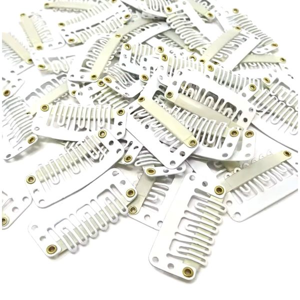Blonde Hair Clips For Wig Making 10 Count