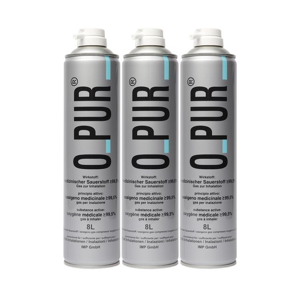 O-PUR Oxygen Inhalation Bottle x 3