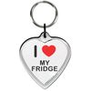 I Love Heart My Fridge Small Heart Shaped Key Ring