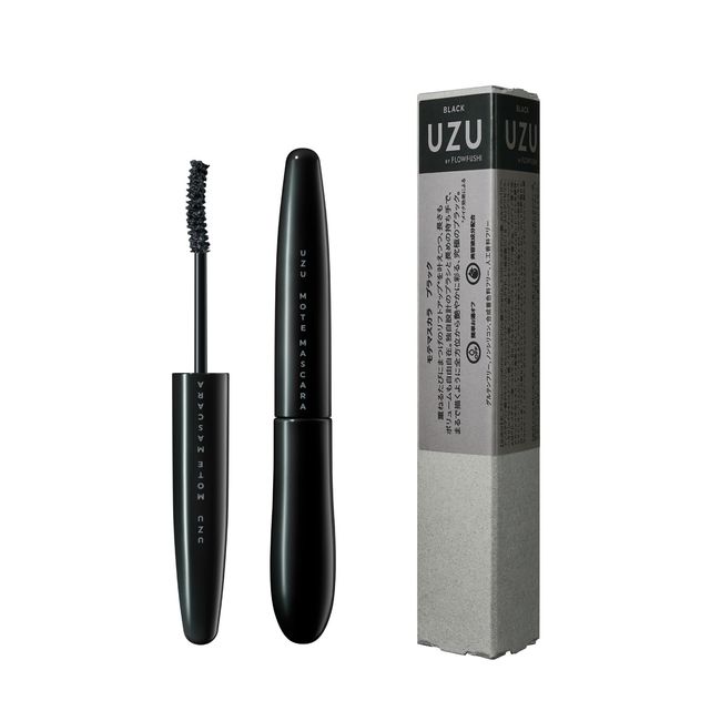 UZU BY FLOWFUSHI MOTE MASCARA Mote Mascara [Black] Contains eyelash serum, water resistance, hot water off, gluten-free, silicone-free, synthetic coloring free, artificial fragrance free