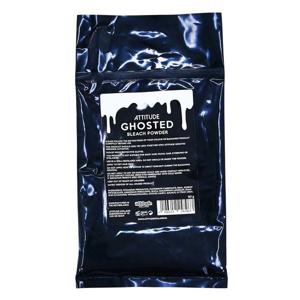 Attitude Hair Dye | Vegan and Cruelty Free Hair Bleach Powder | Professional Hair Lightener for All Kinds of Hair | Locally Produced in The Netherlands | Attitude Ghosted | Blue Powder Bleach | 50g