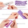 12 Pcs Nail Files & Buffer Block Set, FANDAMEI Cuticle Nippers with 100/180 Emery Boards Nail Buffer Kit Cuticle Pusher Toenail Lifter Cuticle Peeler Scraper Nail Brush for Manicure & Pedicure Tools