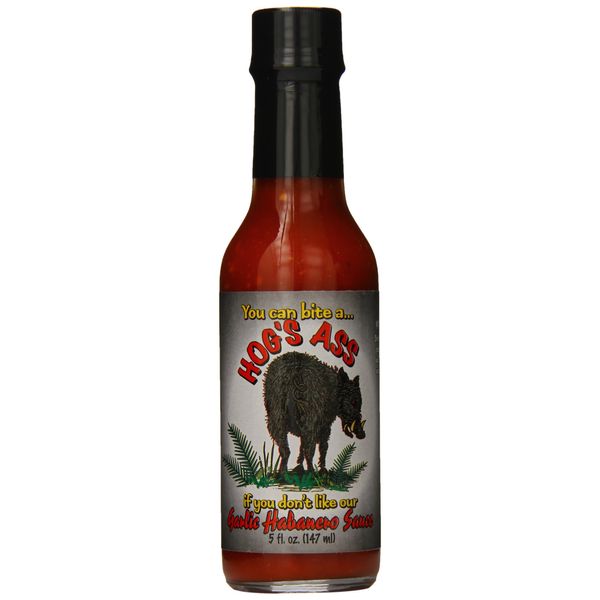 Hog's Ass Garlic Habanero Hot Sauce, 5oz