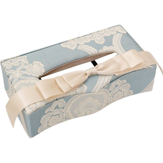 Royal Arden Aqua Flower Tissue Box Case Opera Blue 76157 Approx. 1.1 x 5.5 x 3.3 inches (2.7 x 14 x 8.5 cm)