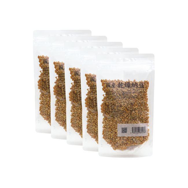 Natural Health Co., Ltd., Dried Natto, 3.5 oz (100 g) x 5 Pieces, Dry Natto Hikiwari Additive-Free