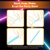 Glow Sticks Bulk - 6" Glow Wands with End Caps & Lanyards - Glow Stick Glow Party Accessories for Celebrations, Birthdays, Festival Accessories & More - Glow Fever by Party Dragon - Mixed, 50ct