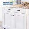 JOY DECOR 6 Pack Cabinet Knobs, Black Cabinet Handles, 2 Inch Kitchen Knobs, Single Hole Drawer Hardware for Dresser Drawers