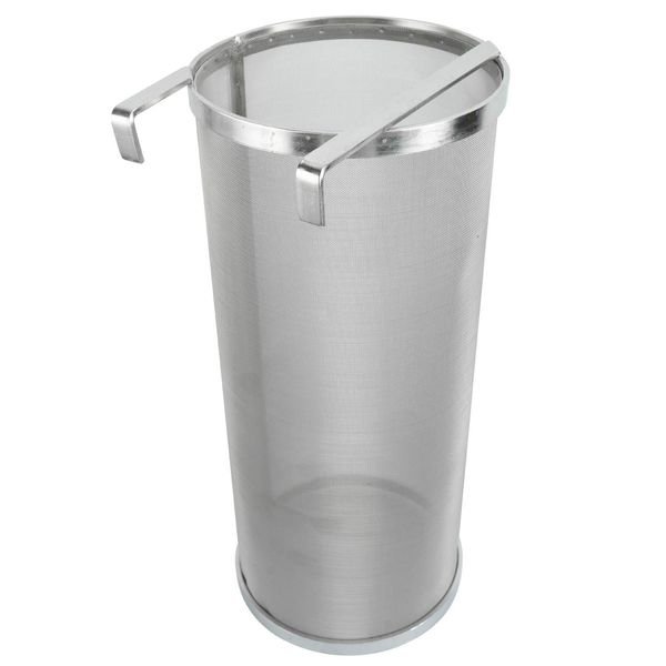 YaeBrew 6 X 14 Inch Hop Spider 300 Micron Mesh Stainless Steel Hop Filter Strainer Hopper for Home Brewing Beer Tea Kettle (6"X14")