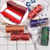 3 Pcs Lipstick Case Classic Woven Satin Lipstick Holder Retro Flower Lipstick Organiser Lipstick Box with Makeup Mirror Cosmetic Storage Kit for Women Girls(Random Colors)