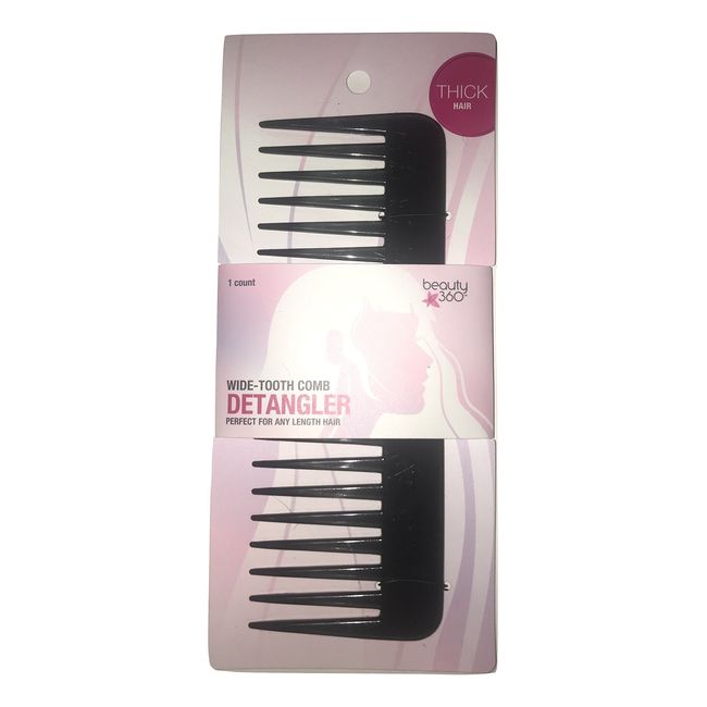 Beauty 360 Wide-Tooth Comb Detangler