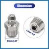 A ABSOPRO 4pcs 1/8" Thread Stainless Steel Straight Grease Nipple Fitting Item Replacement
