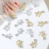 Nail Parts, Metal Parts, Set of 20, Pentagram, 3D, 3D Nail Parts, Decoration Parts, Nail Rhinestones, Jewelry Parts, Handmade, Crafts, Decoration Parts