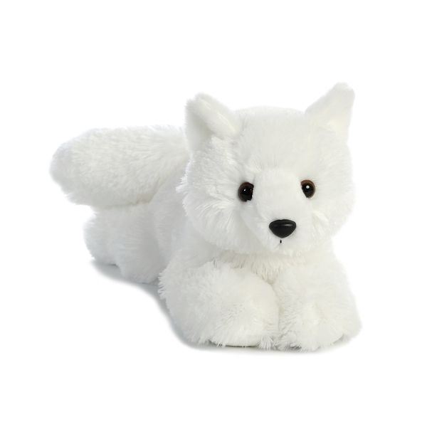 Aurora® Adorable Flopsie™ Arctic Fox Stuffed Animal - Playful Ease - Timeless Companions - White 12 Inches