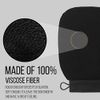 Valitic Exfoliating Glove - Body Scrubber Exfoliator Mitt for Use at Shower or Bath - Exfoliating Body & Face Dead Skin Remover - Korean Style Exfoliating Women & Men Washcloth - Pair Black