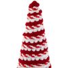 Northlight Candy Cane Swirled Christmas Cone Tree - 10.5" - Red and White