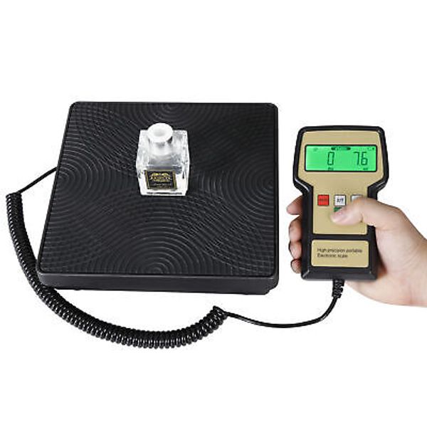 220lbs Electronic Digital Refrigerant Charging Weight Scale with Portable Case