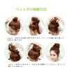 Allnice Beauty Bun Wig, Rubber Type, Hair Arrangement, Hair Extension, Point Wig, Chignignon, Hair Ornament, Casual, Volume-Up, Japanese Clothing, Part Wig, Hair Extension, Easy to Wear, Natural Feel, 30 Colors (#Gray#)