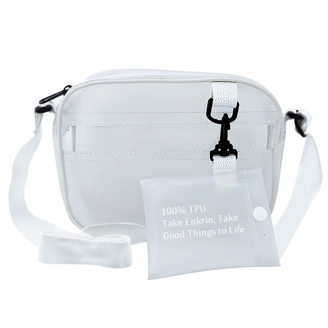 Clear Purse TPU Clear Bag Stadium Approved Clear Crossbody Bag with Inner  Pocket