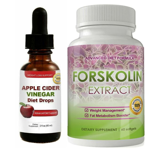 Apple Cider Vinegar Diet Drops Forskolin Extract Weight Management Supplements