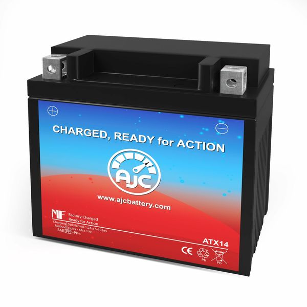Big Crank ETX14 Powersports Replacement Battery