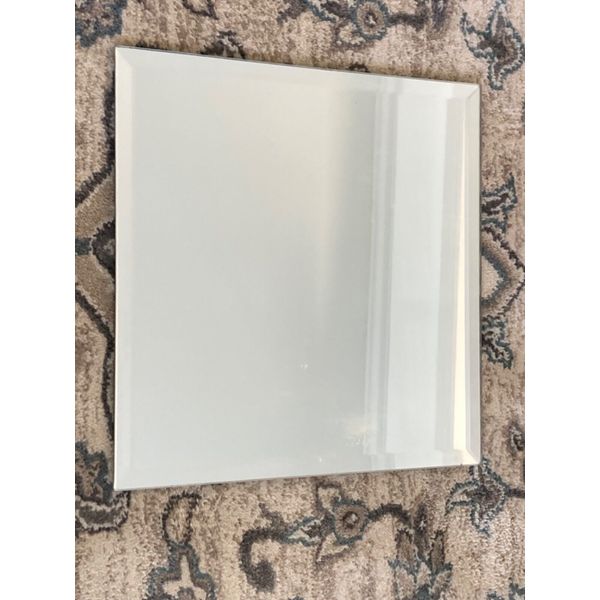 NEW Square Beveled Glass Mirror DISPLAY COASTER, 8“x 8” REFLECTION