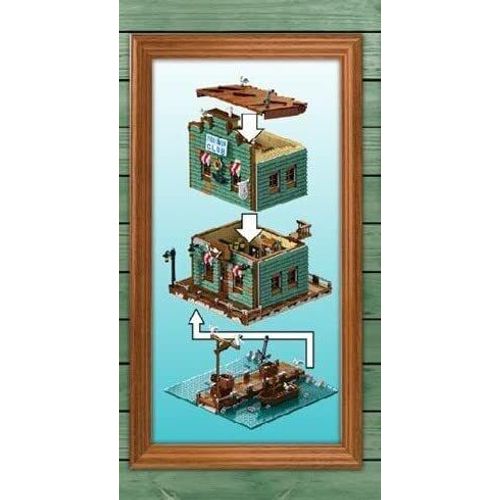 Harbortown Fishing Club Shop Modular Building Blocks Toy Bricks Set