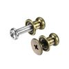 sourcing map 6mm Head Dia. Round Knobs Pull Handle, 12pcs Zinc Alloy for Drawer Pulls Gift Box Cabinet Door Knobs with Screws, Bronze Tone