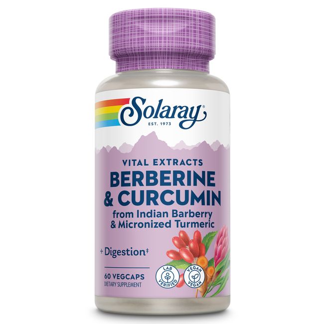 Solaray Berberine & Curcumin Root Extracts | 60 VegCaps