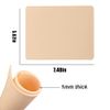 Blank Tattoo Skin Practice - Rayyl 5Pieces Tattoo Practice Skin Soft Silicone Double Sides 7.4x5.6" Thin Tattoo Eyebrow Practice Skin for Tattoo Beginner & Experienced Tattoo Artist