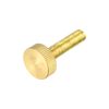 sourcing map Knurled Thumb Screws, M8x35mm Flat Brass Bolts Grip Knobs Fasteners for PC, Electronic, Mechanical